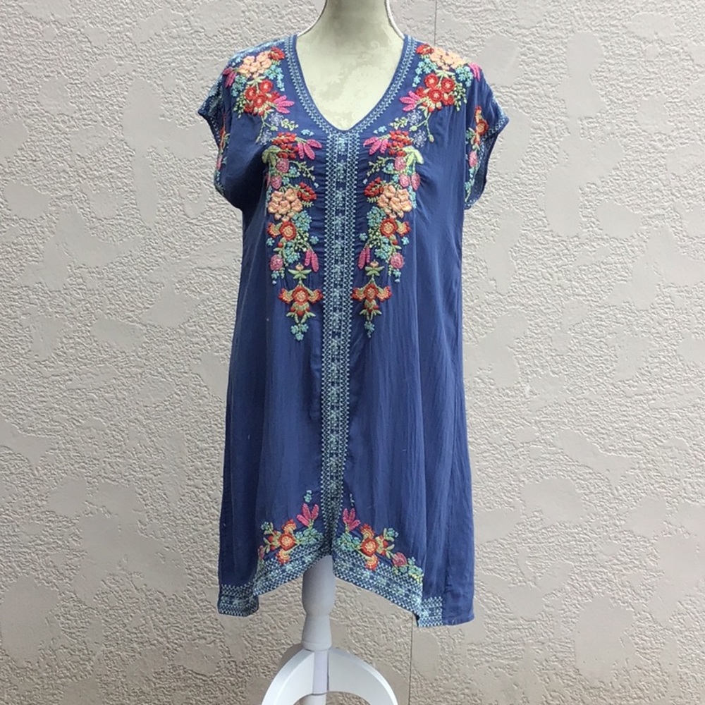 JOHNNY WAS dress (steel blue)